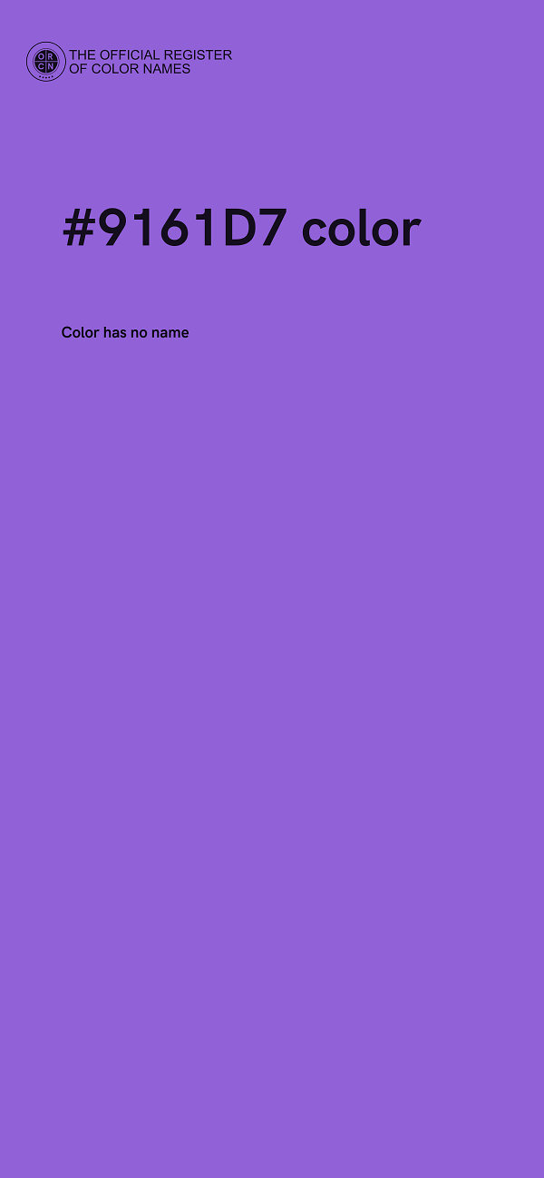 #9161D7 color image