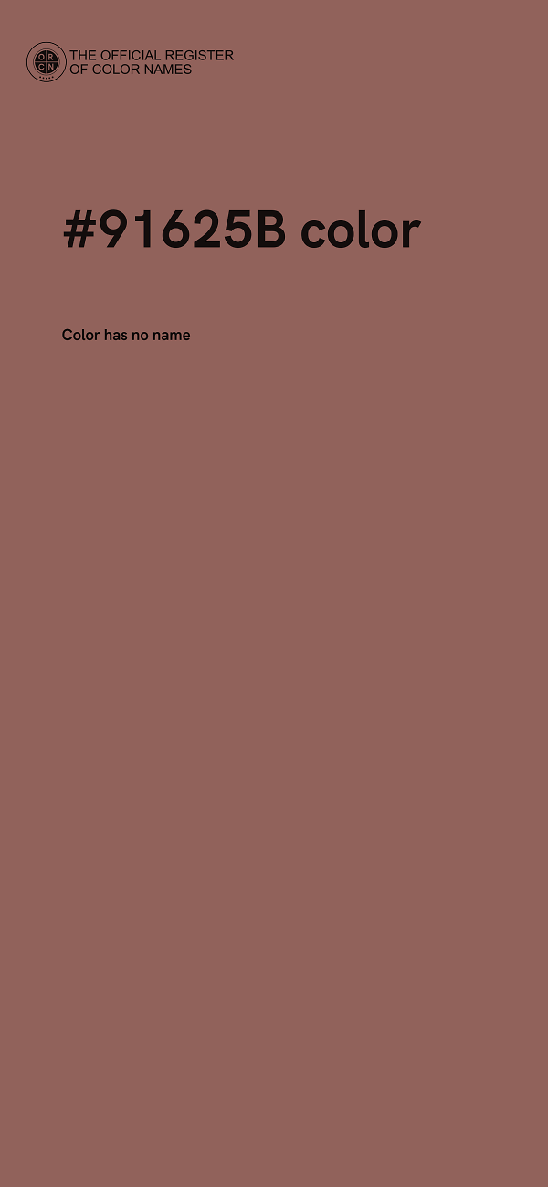 #91625B color image
