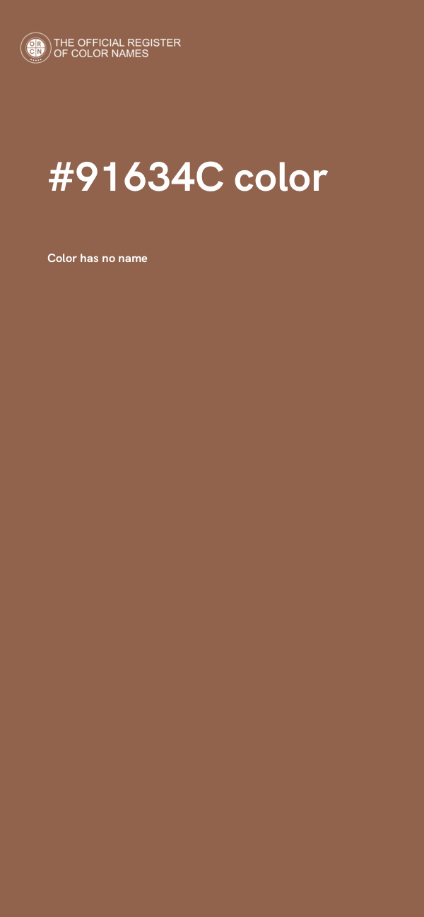 #91634C color image