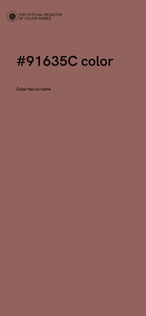 #91635C color image