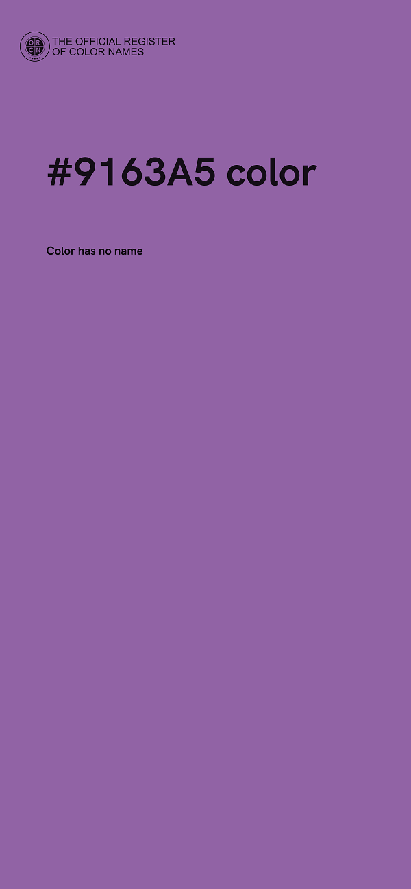 #9163A5 color image