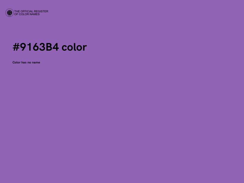 #9163B4 color image