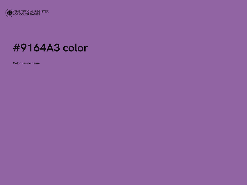 #9164A3 color image