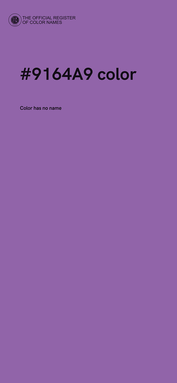 #9164A9 color image