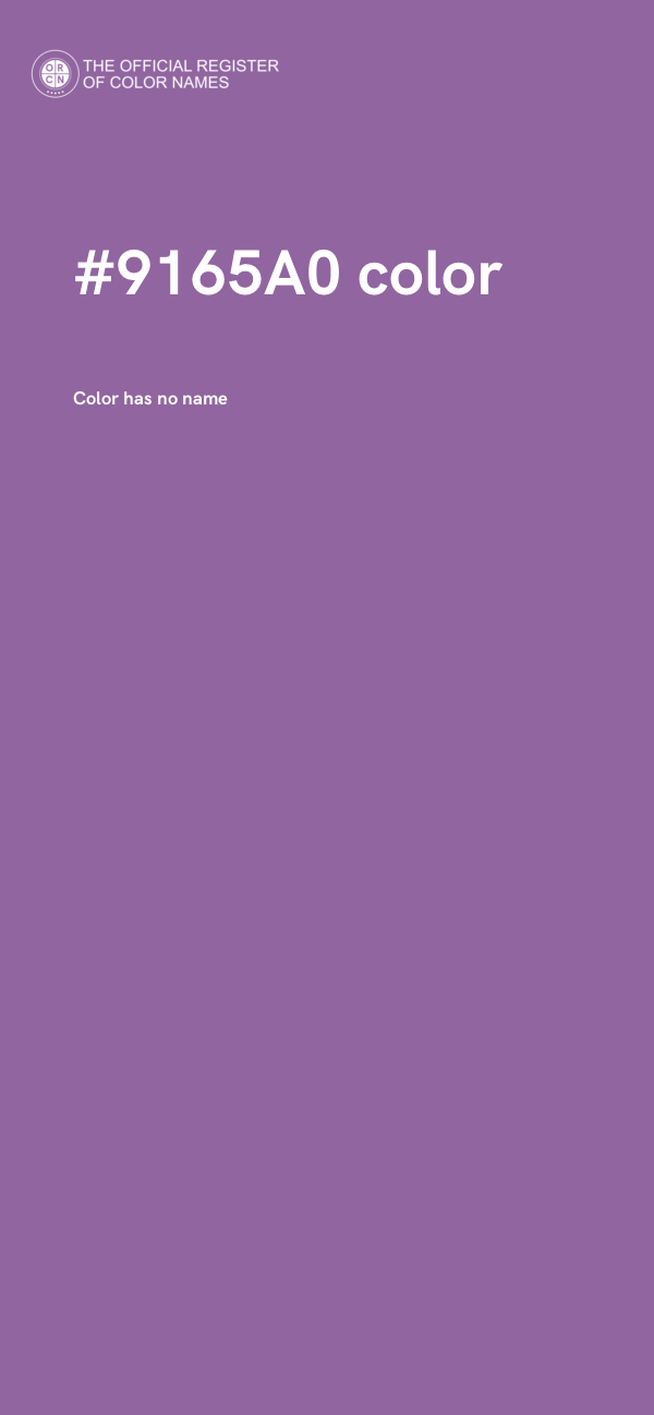#9165A0 color image