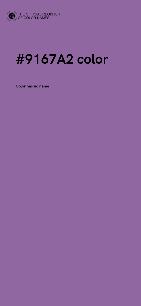 #9167A2 color image