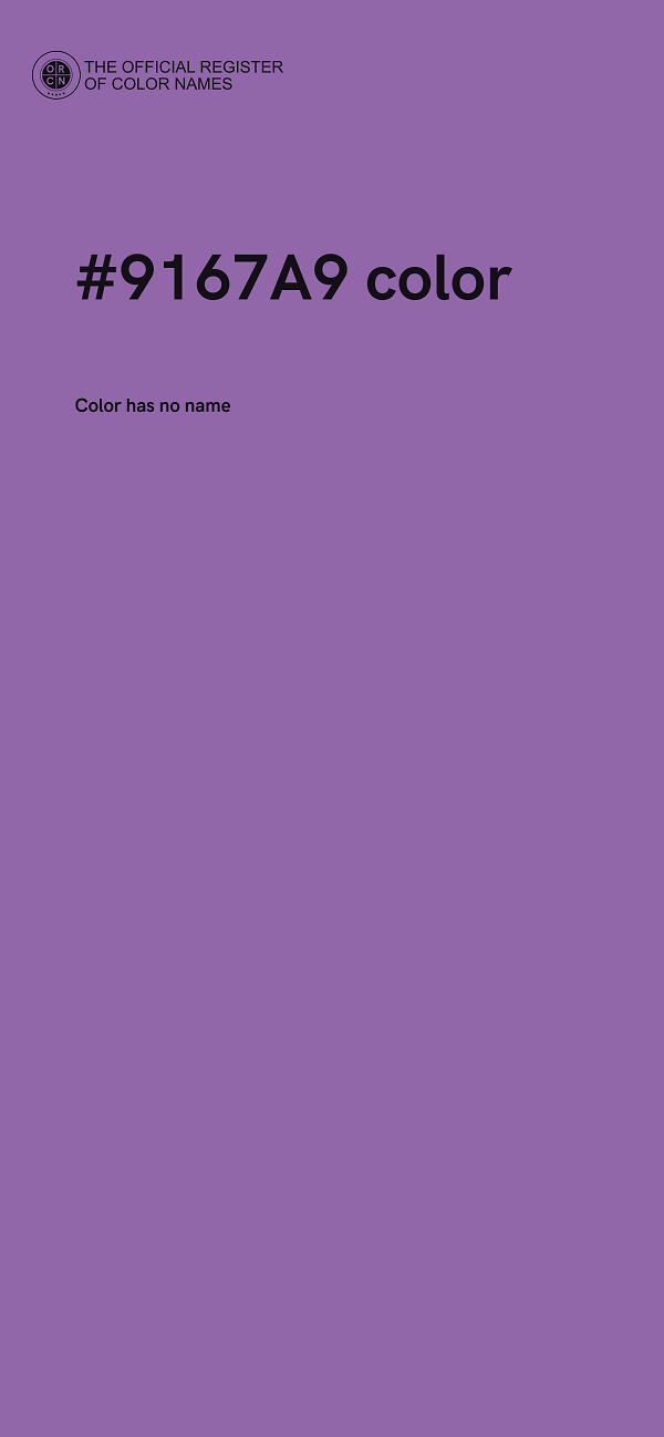 #9167A9 color image
