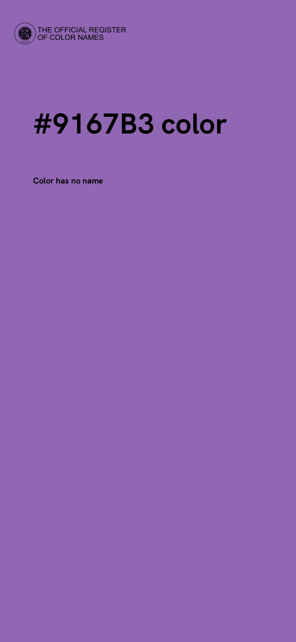 #9167B3 color image