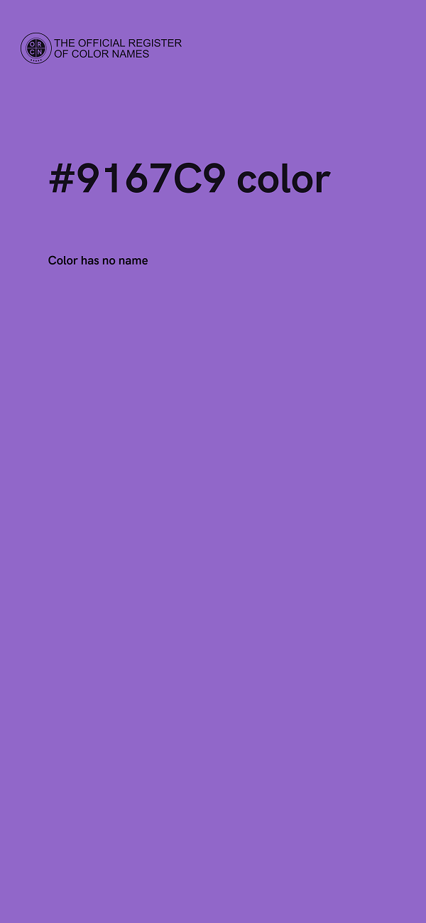 #9167C9 color image