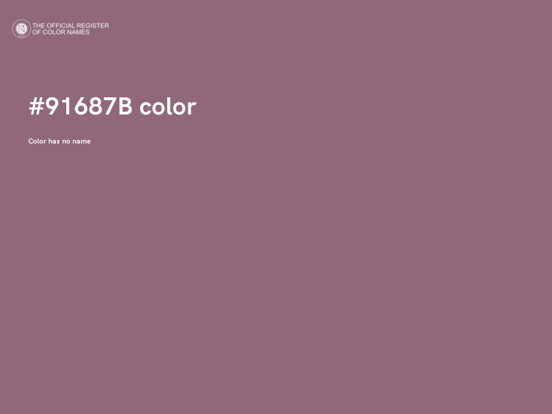 #91687B color image