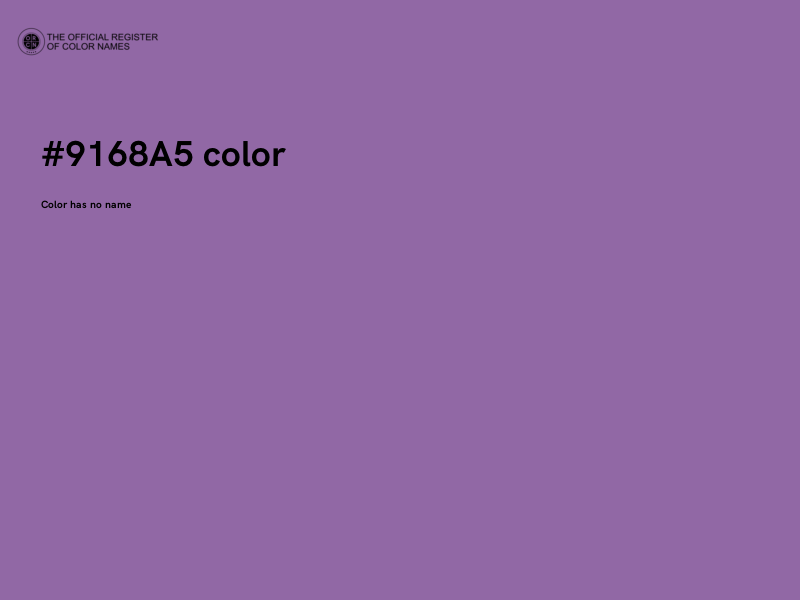 #9168A5 color image