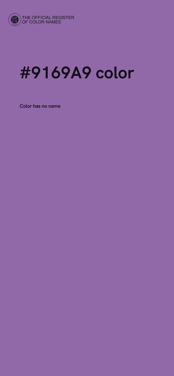 #9169A9 color image