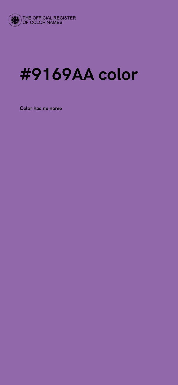 #9169AA color image