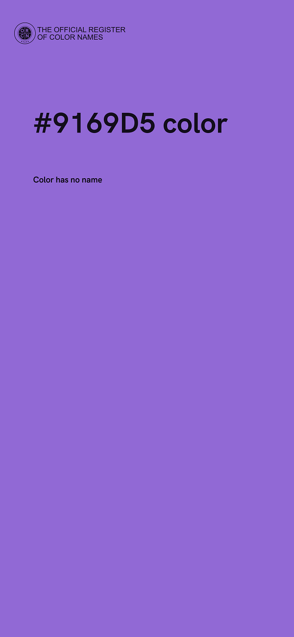 #9169D5 color image