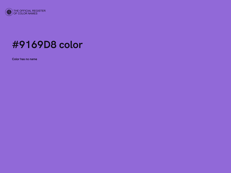 #9169D8 color image