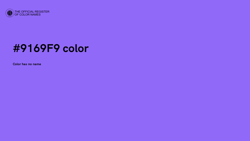 #9169F9 color image