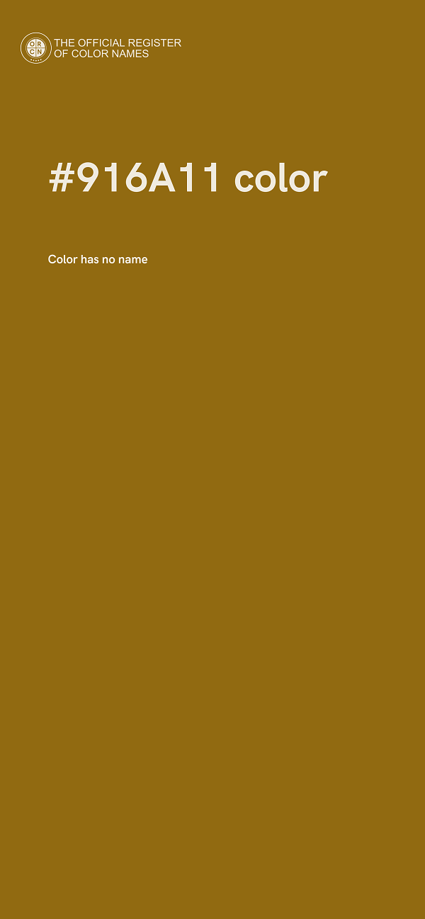 #916A11 color image