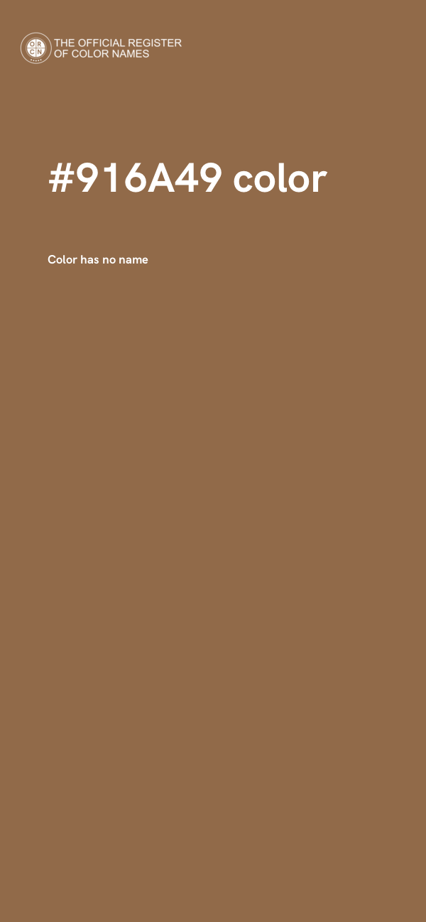 #916A49 color image