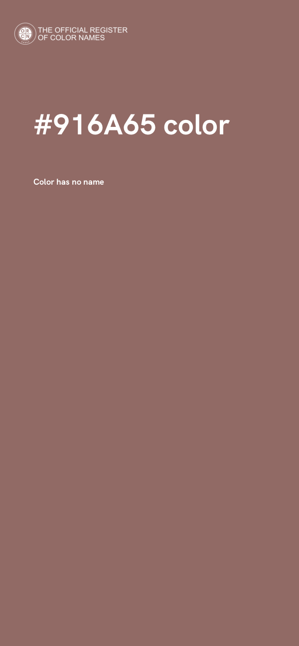 #916A65 color image