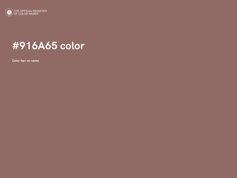 #916A65 color image