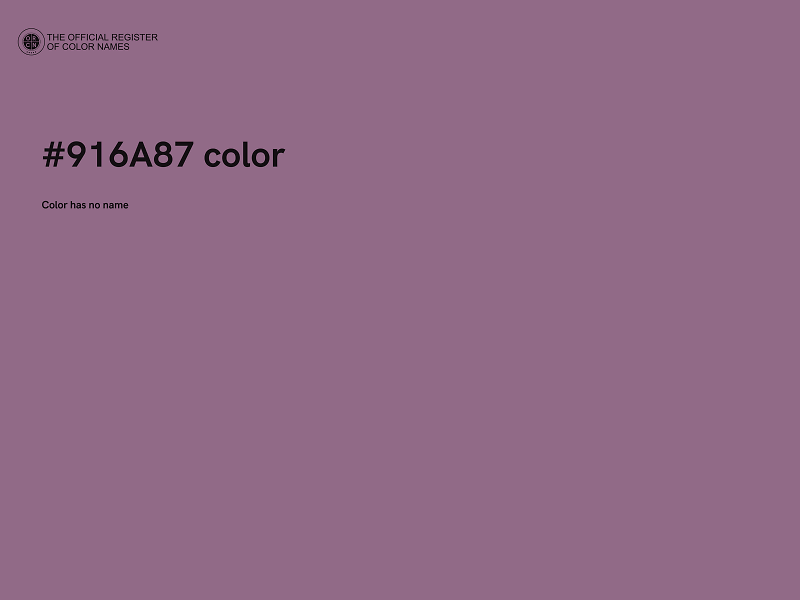 #916A87 color image
