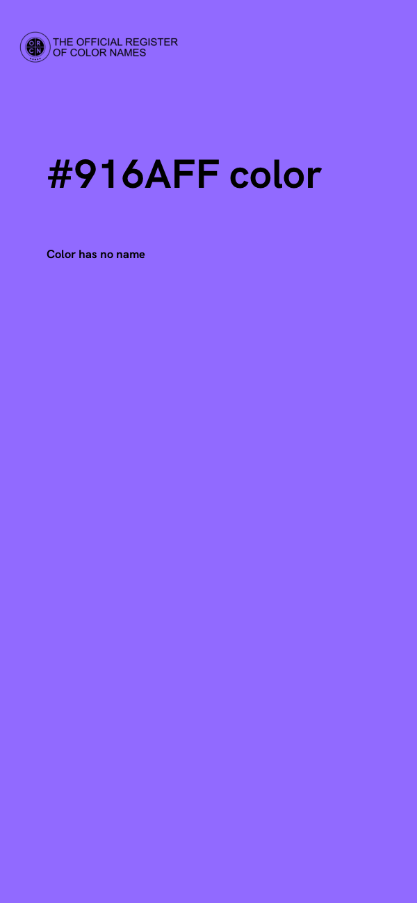 #916AFF color image