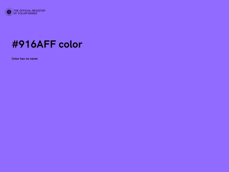 #916AFF color image