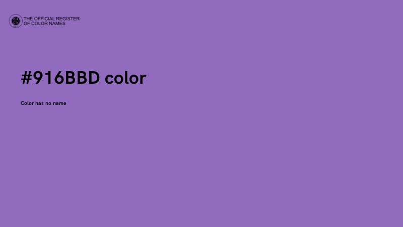 #916BBD color image