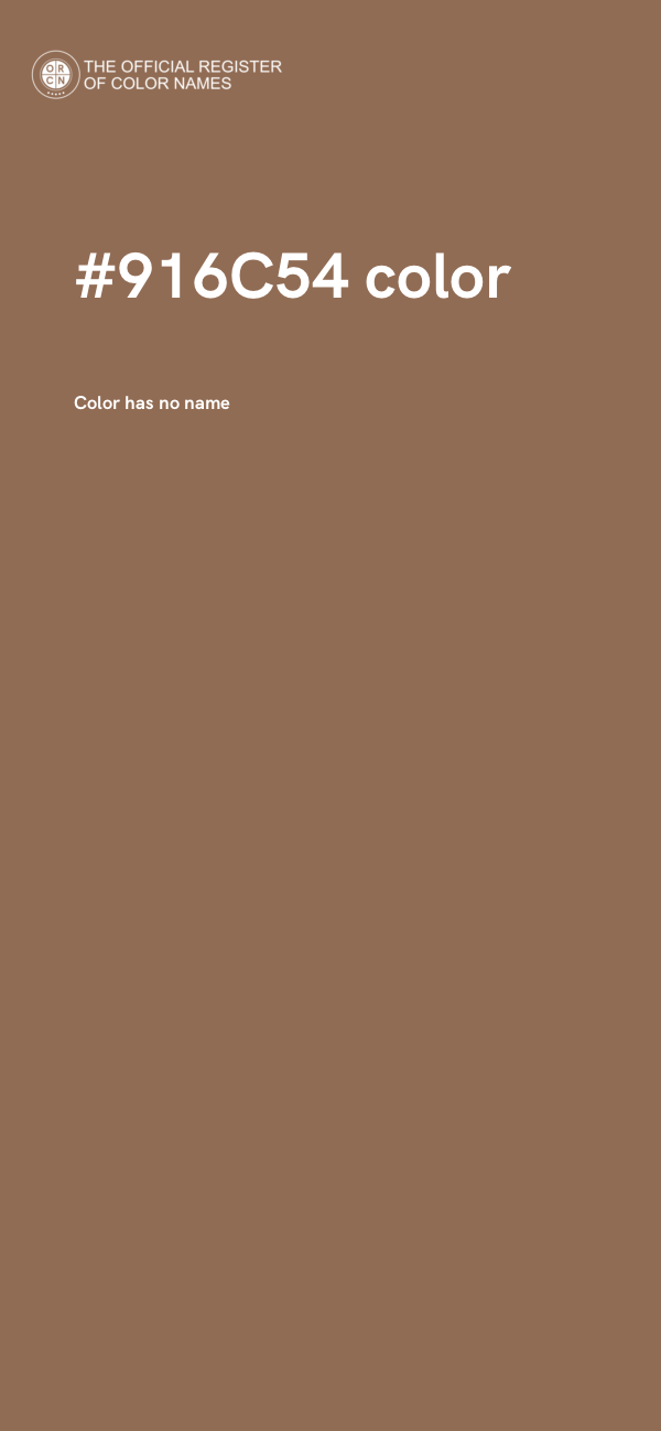 #916C54 color image