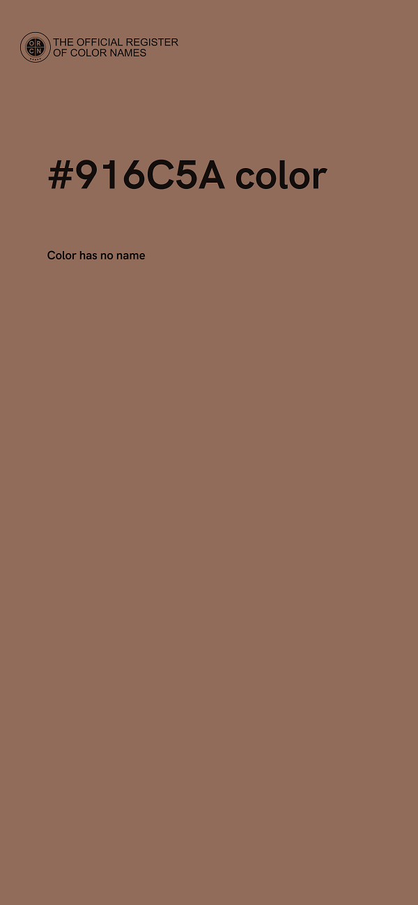 #916C5A color image