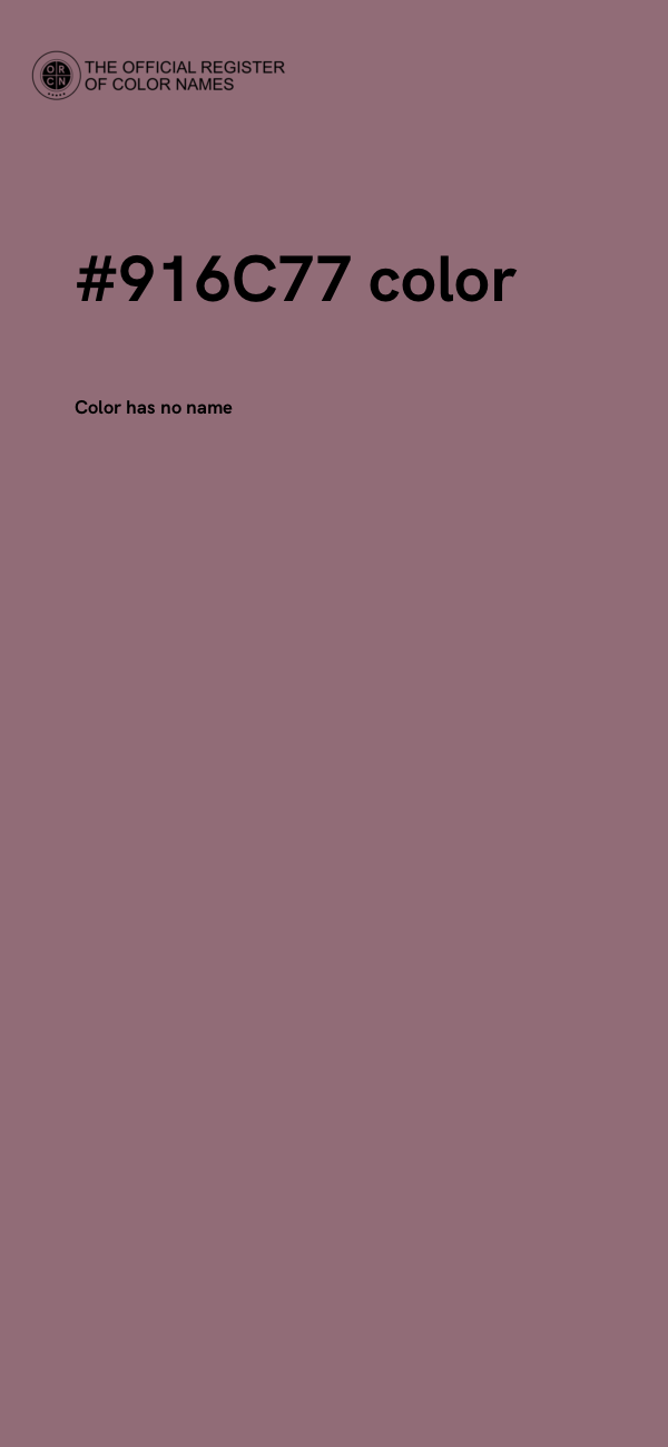 #916C77 color image