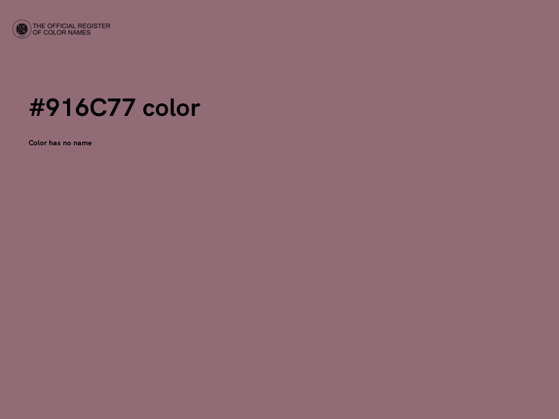 #916C77 color image