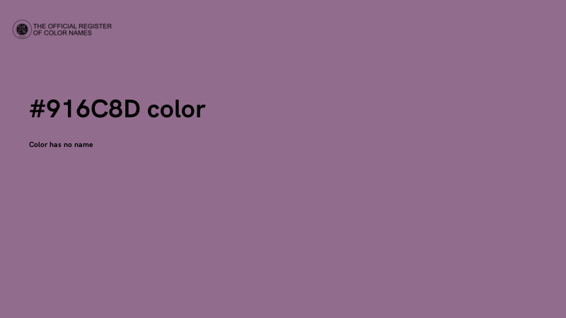 #916C8D color image