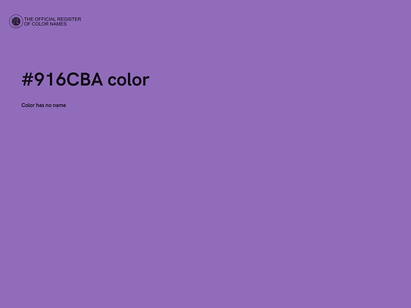 #916CBA color image