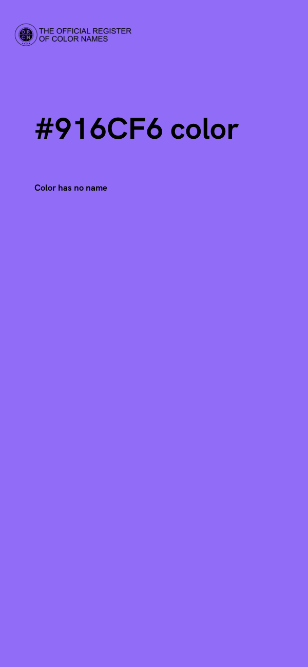 #916CF6 color image