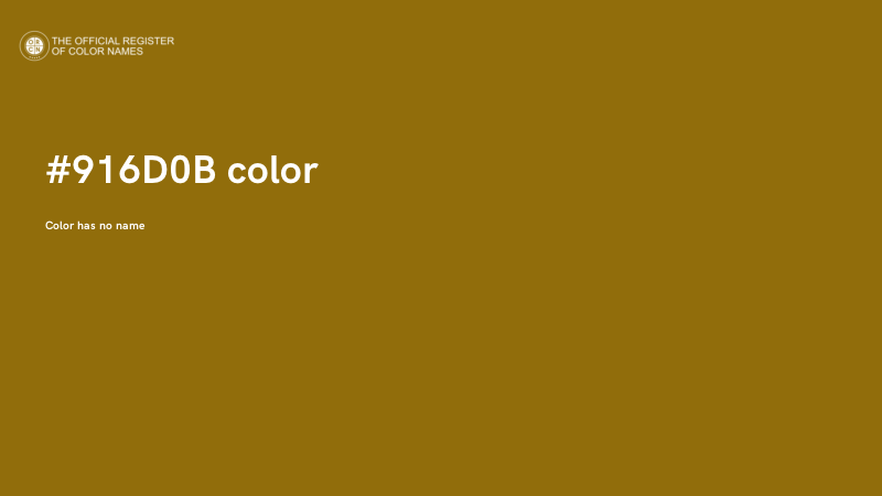 #916D0B color image