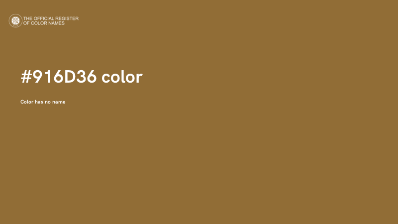 #916D36 color image