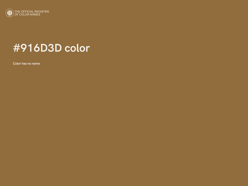 #916D3D color image