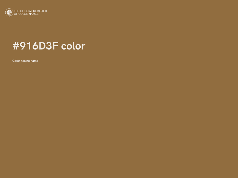 #916D3F color image