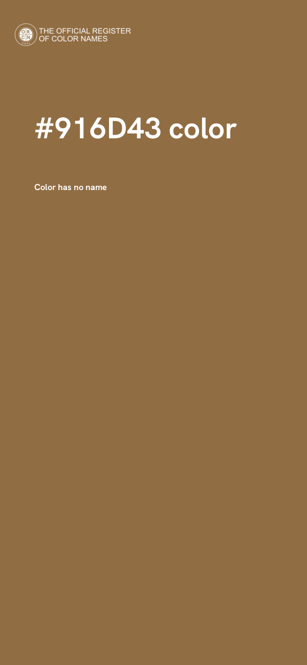 #916D43 color image