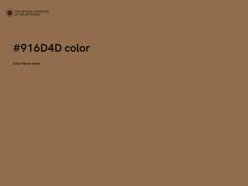 #916D4D color image