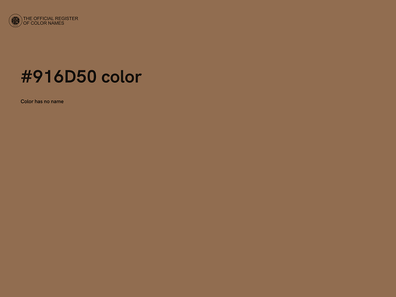 #916D50 color image
