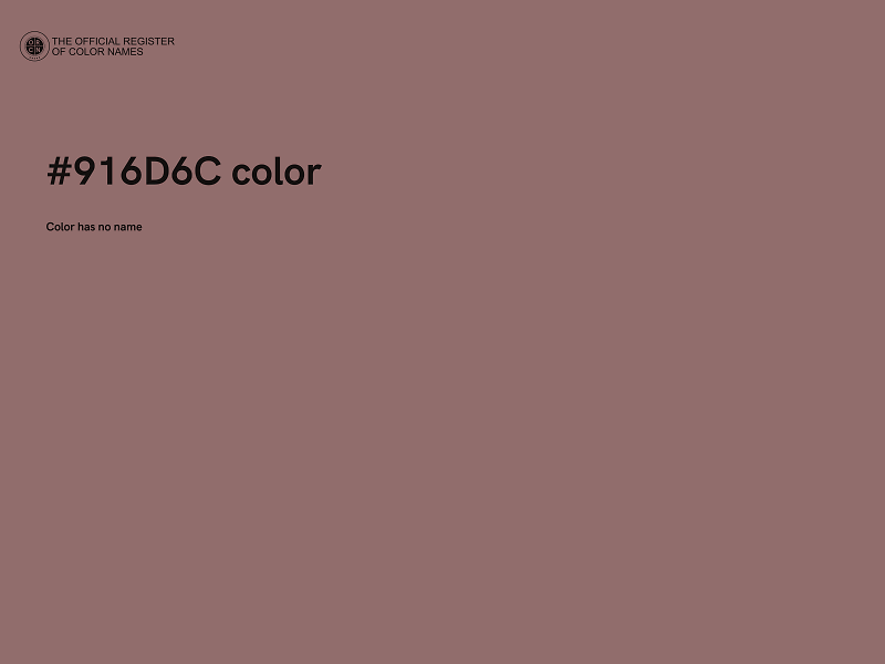 #916D6C color image