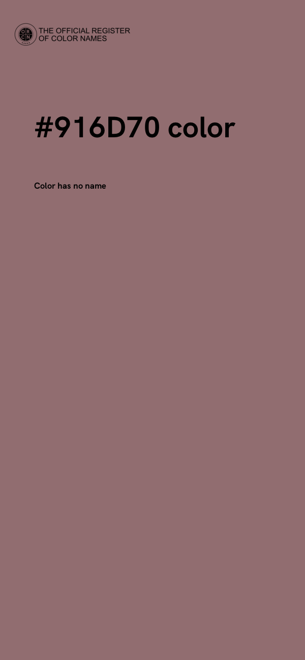 #916D70 color image