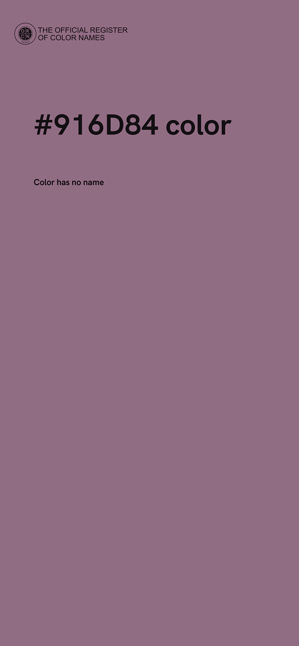 #916D84 color image