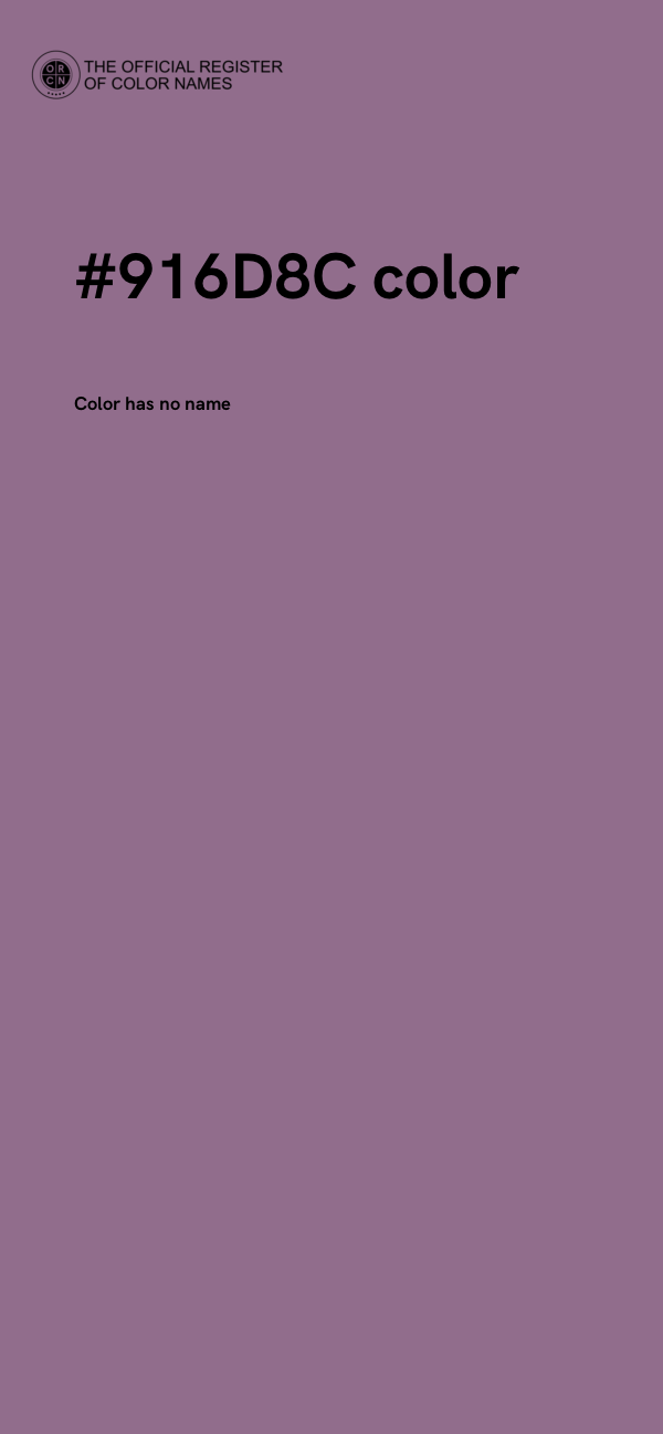 #916D8C color image