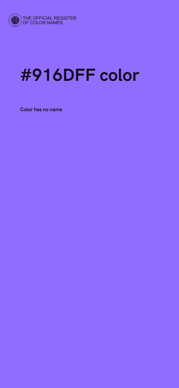 #916DFF color image