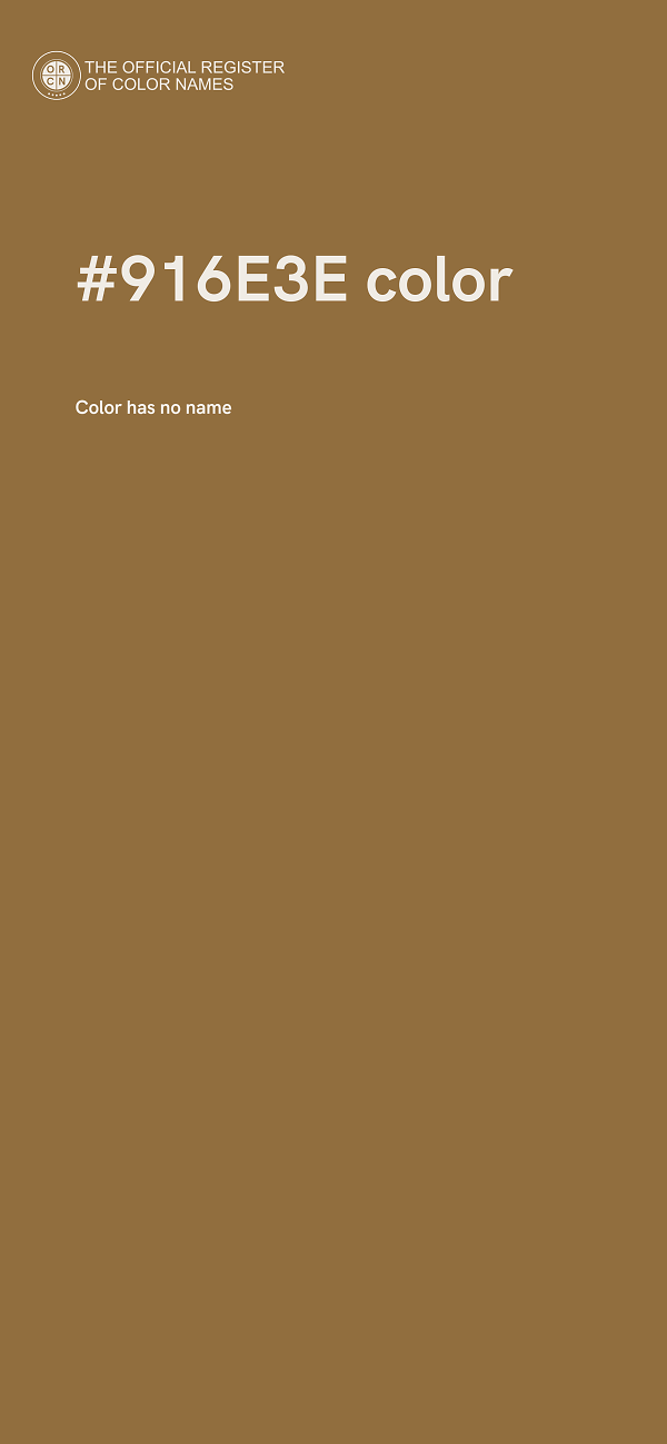 #916E3E color image