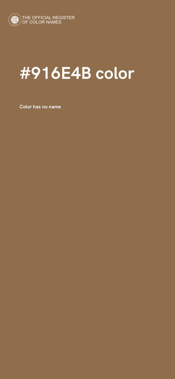 #916E4B color image