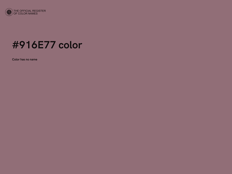 #916E77 color image